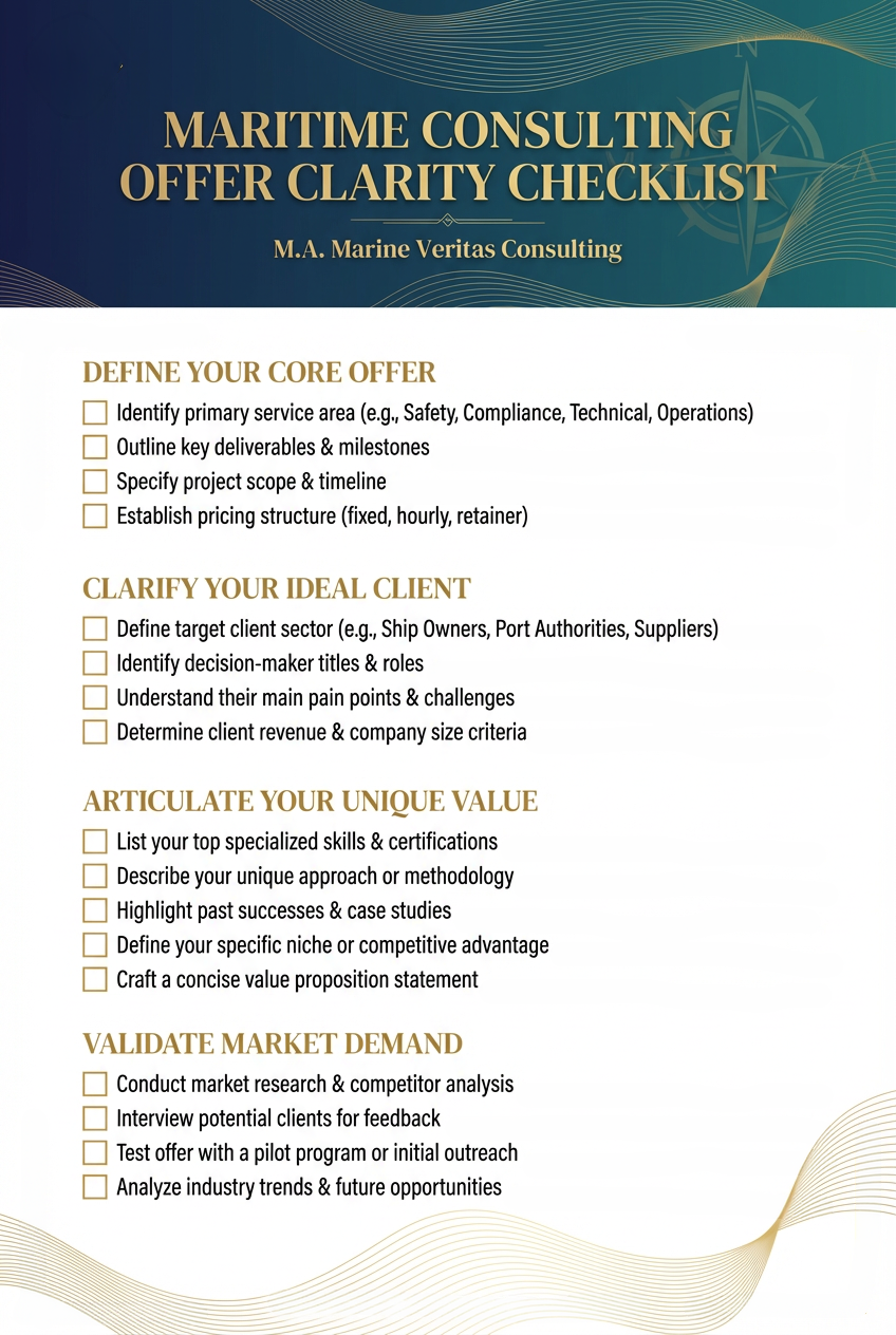 From Maritime Expert to Premium Advisor — free ebook preview page 1 — MAMVC