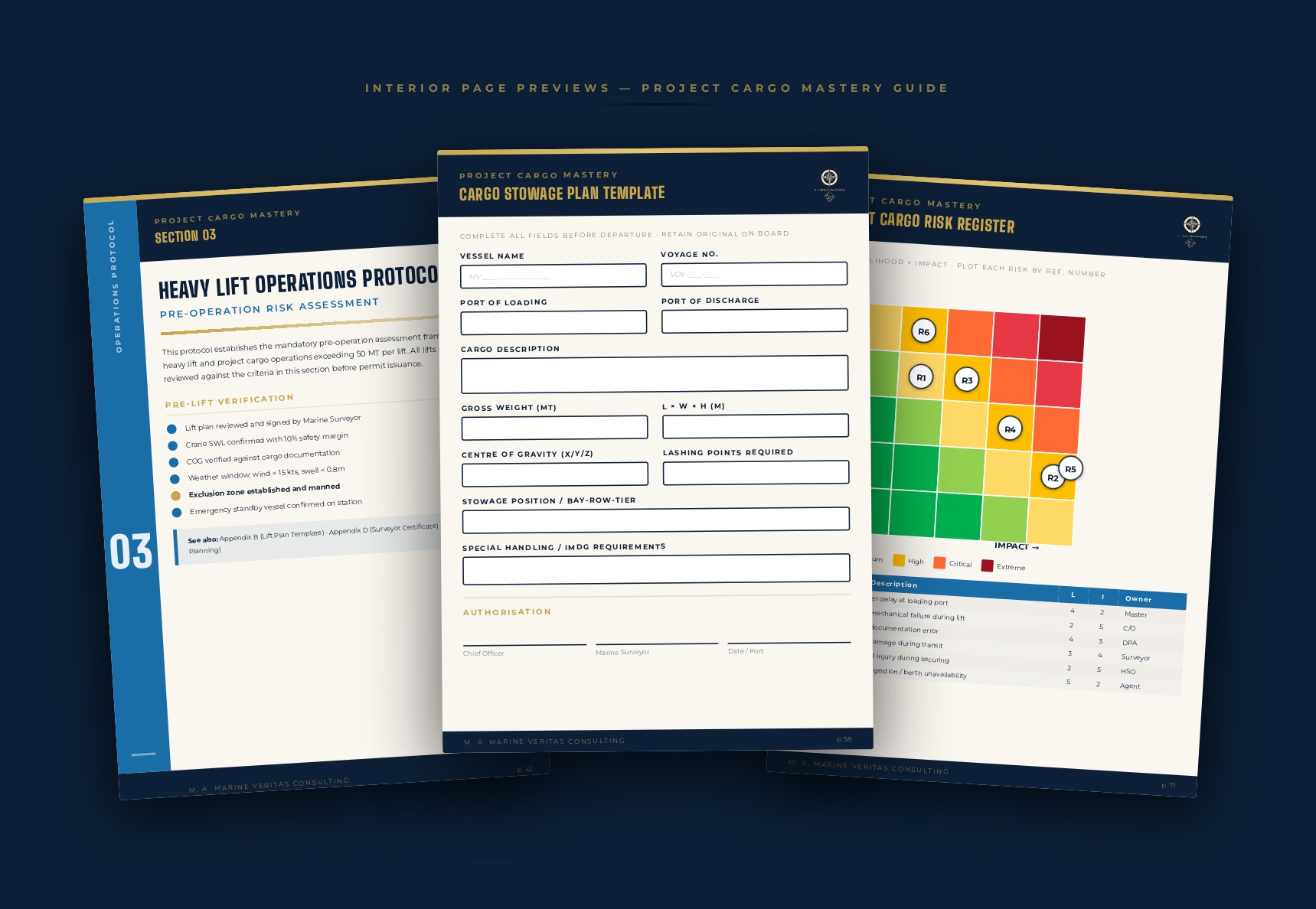 Project Cargo Mastery — protocols and templates inside preview — MAMVC