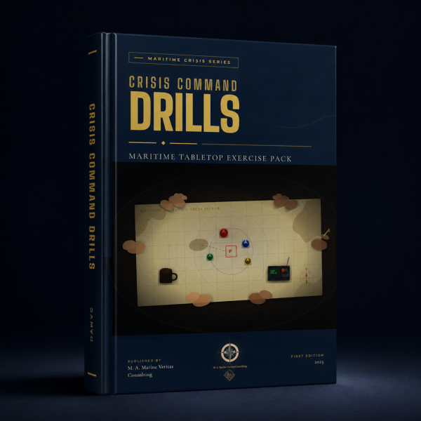 Crisis Command Drills Maritime Tabletop Exercise Pack – 3D ebook mockup