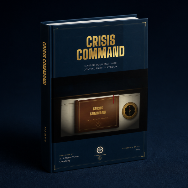 Crisis Command Master Your Maritime Contingency Playbook – 3D ebook mockup