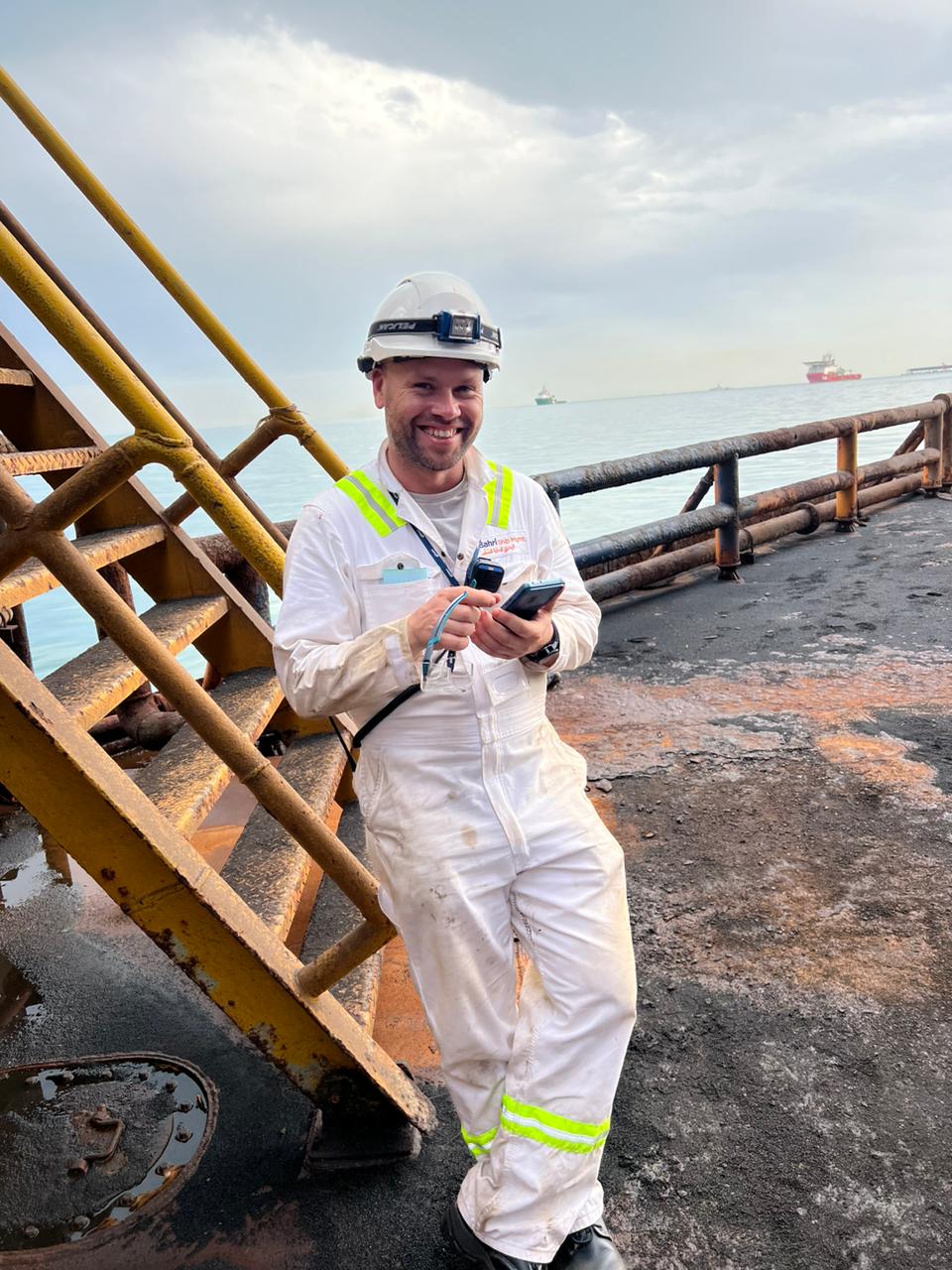 ConRo vessel major dry-docking survey, MAMVC marine surveyor Mykola Aleksyeyev