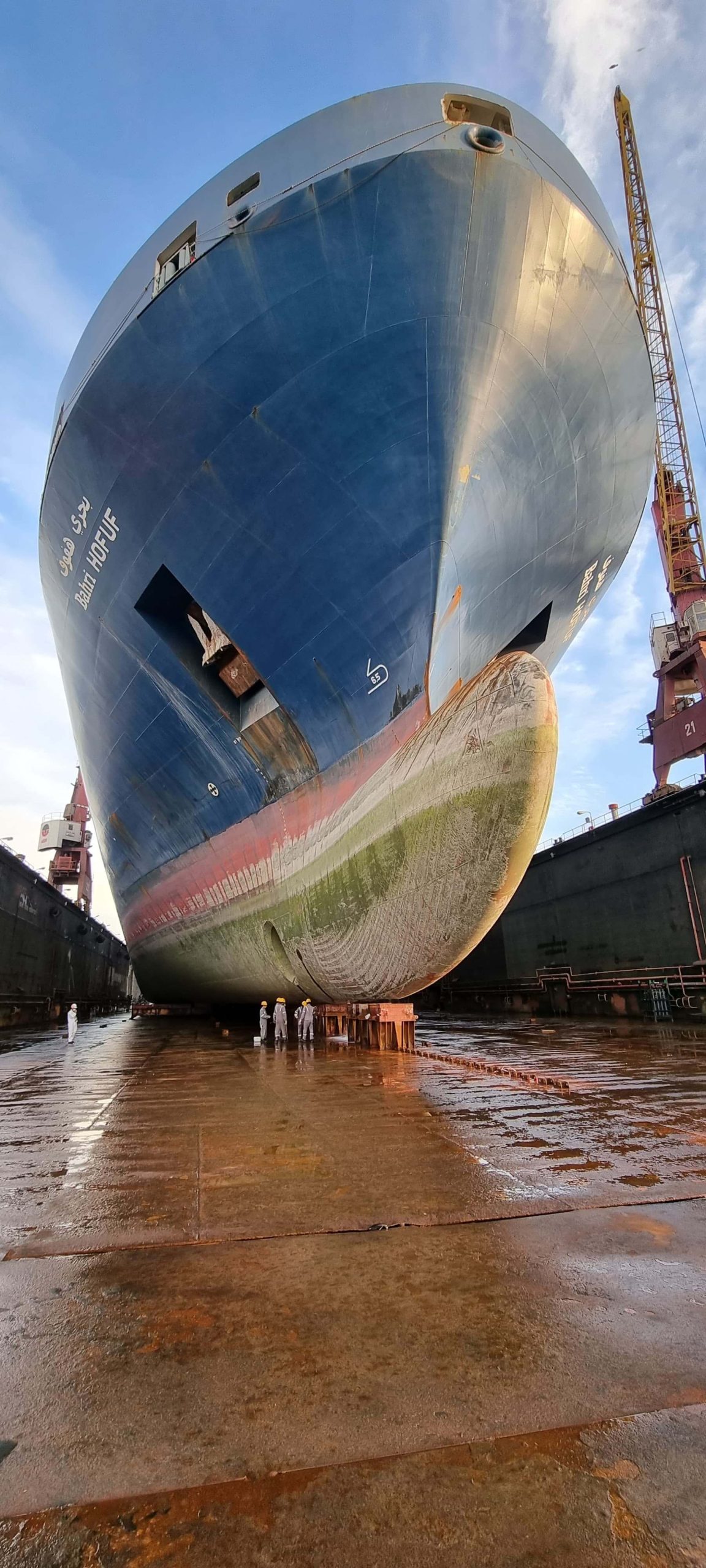 ConRo vessel dry-docking