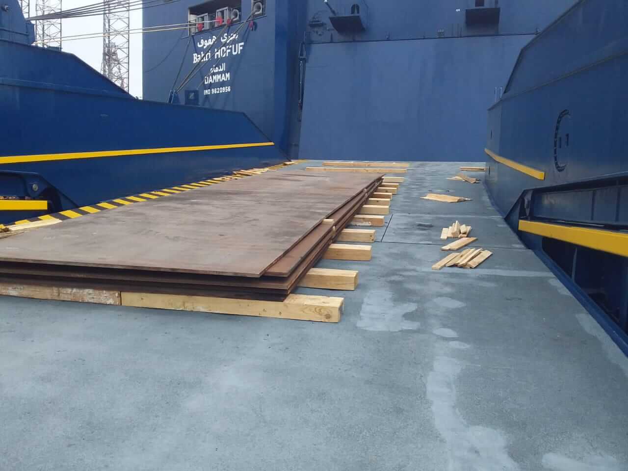 Mykola Aleksyeyev during dry-dock ramp load test supervision, MAMVC