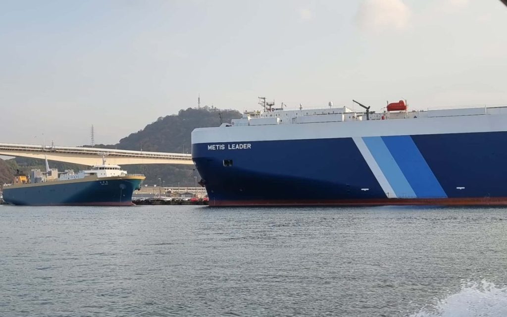 Mykola Aleksyeyev joining a vessel for marine audit and inspection, MAMVC